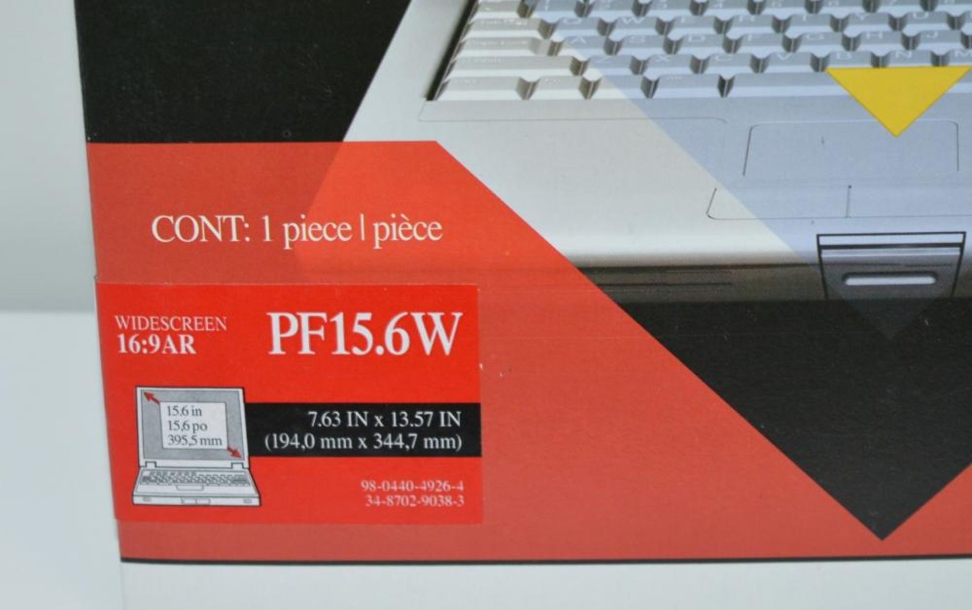 1 x 3M LCD Monitor or Laptop Privacy Filter - Suitable For 15.6 inch Widescreen 16:9 - Product Code - Image 2 of 3