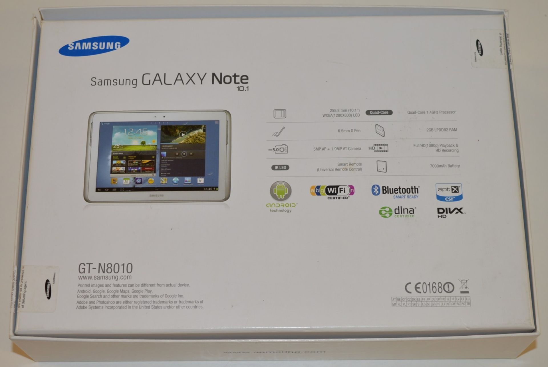 1 x Samsung Galaxy Note 10.1 Tablet Computer - Features Quad Core 1.4ghz Processor, 2gb Ram, 16gb - Image 8 of 10