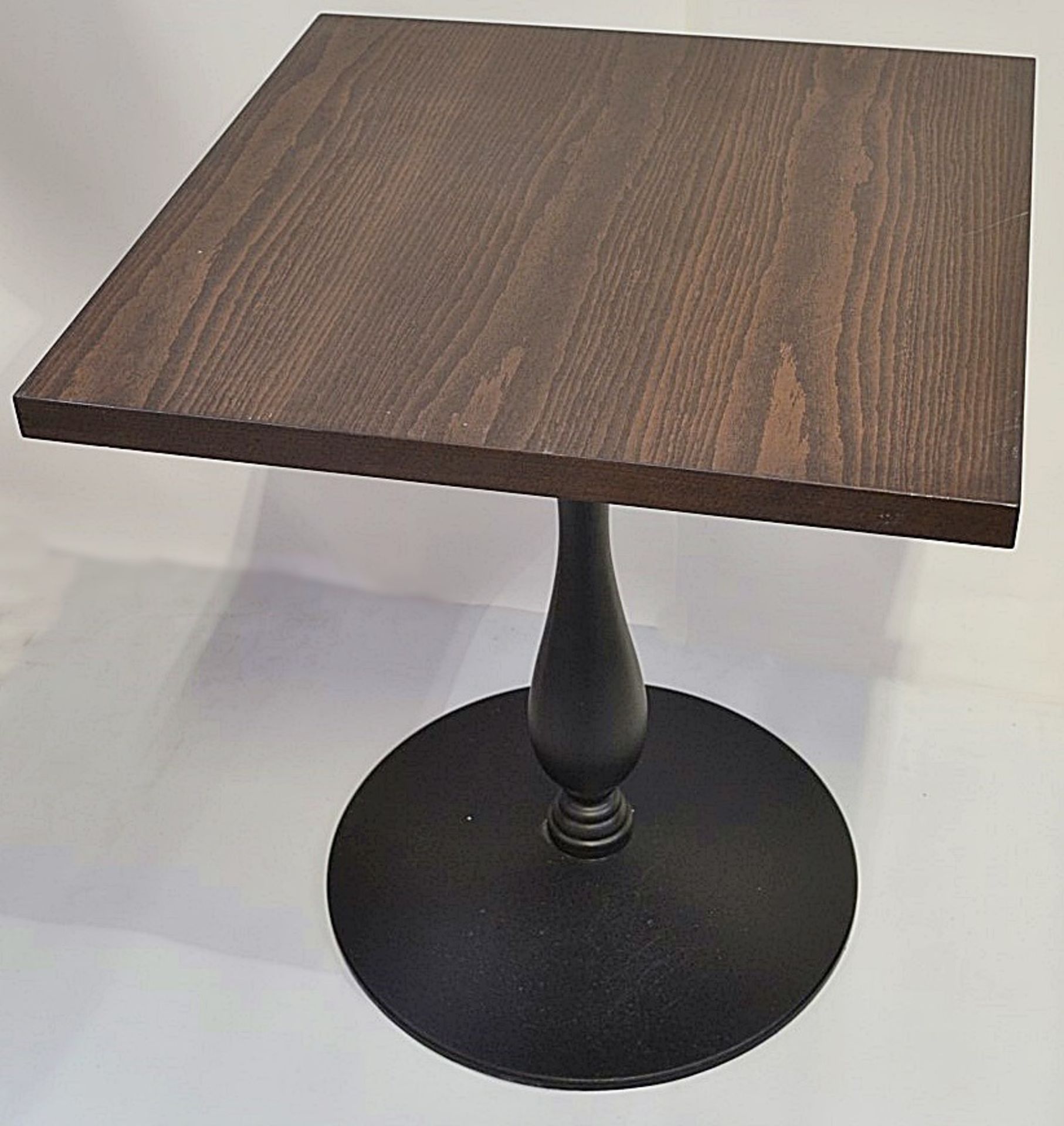 1 x Square Bistro Table - Dimensions: H76cm x W70 x D70cm - City Centre Restaurant Closure - Ref: - Image 4 of 5