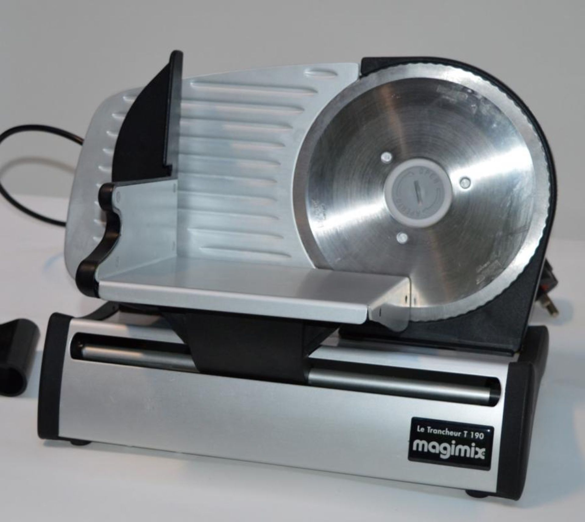 1 x Magimix 11650 T190 Stainless Steel Work Top Food Slicer - CL010 - Excellent Clean Condition - Id