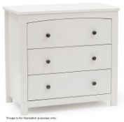 1 x Silver Cross Ashby-Style Combination Dresser - Nursery Furniture - 88x52x85cm - CL185 - Ref: