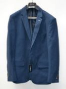 1 x Gentlemens "PASCAL" Blazer Jacket By Pre End - Size: 52 - Colour: Dark Navy - New Stock With Ta