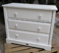 1 x Boori Country Collection 3-Drawer Dresser - 104x59x88.5cm - CL185 - Ref: DSY0231 - Location: Sto