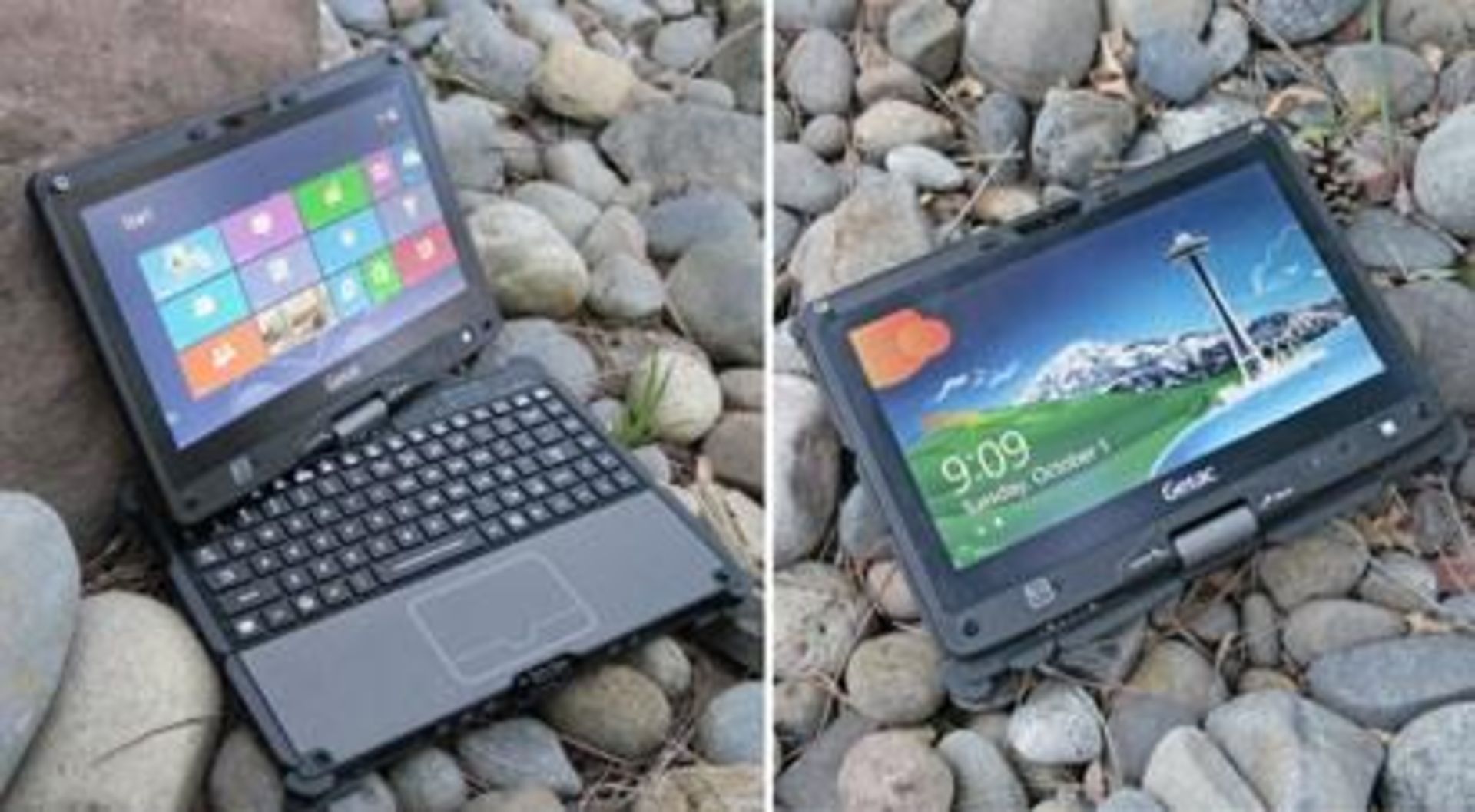 1 x Getac V200 Rugged Laptop Computer - Rugged Laptop That Transforms into a Tablet PC - Features an - Image 8 of 9