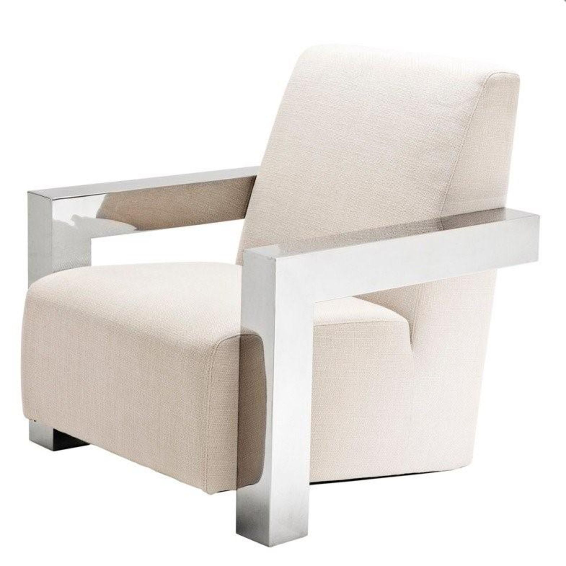 1 x EICHHOLTZ "Franco" Chair - Colour: Panama/Natural - Dimensions: W84cm, D85cm, H85cm, Seat - Image 2 of 10