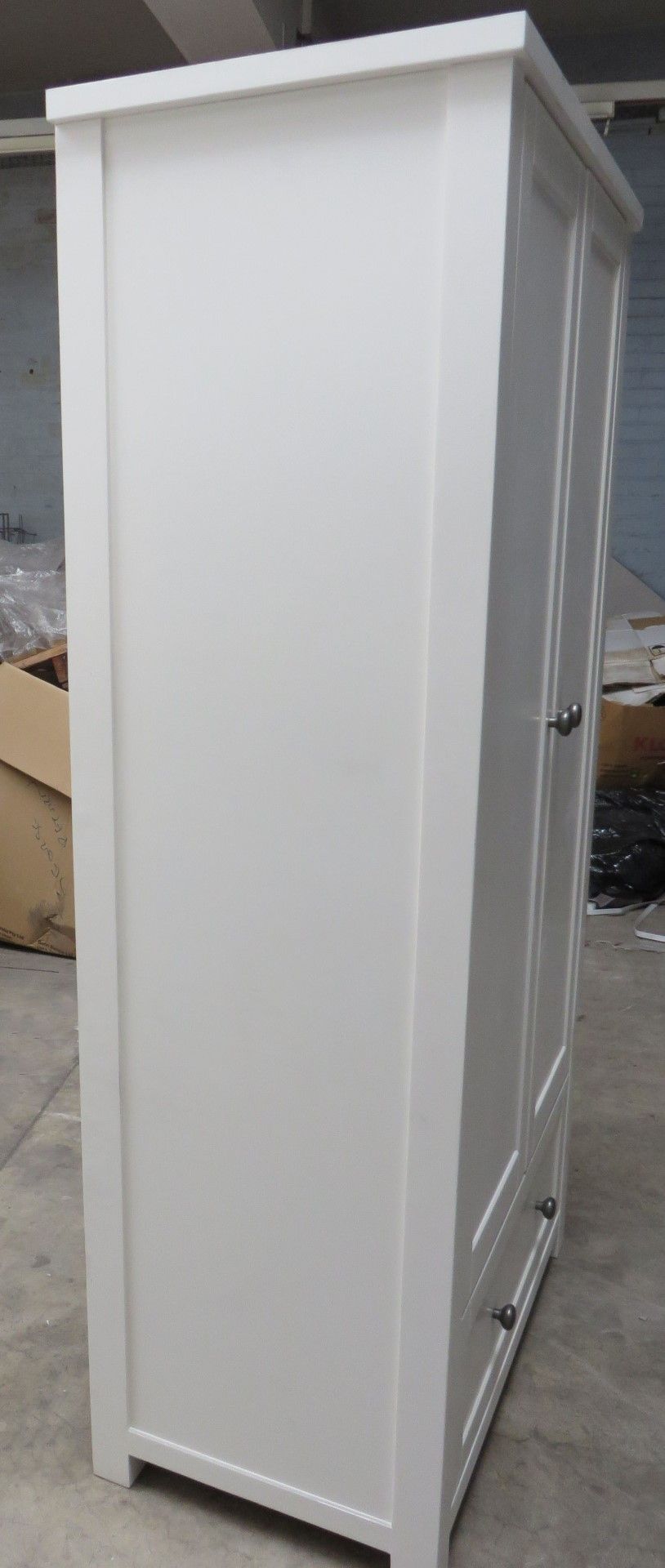 1 x Silver Cross New Nostalgia Full Size Wardrobe In White - Nursery Furniture - H180 x W90 x - Image 5 of 17