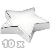 10 x Ice London Luxury Silver-Plated Paperweights - Made With Swarovski Elements - Brand New & Seale