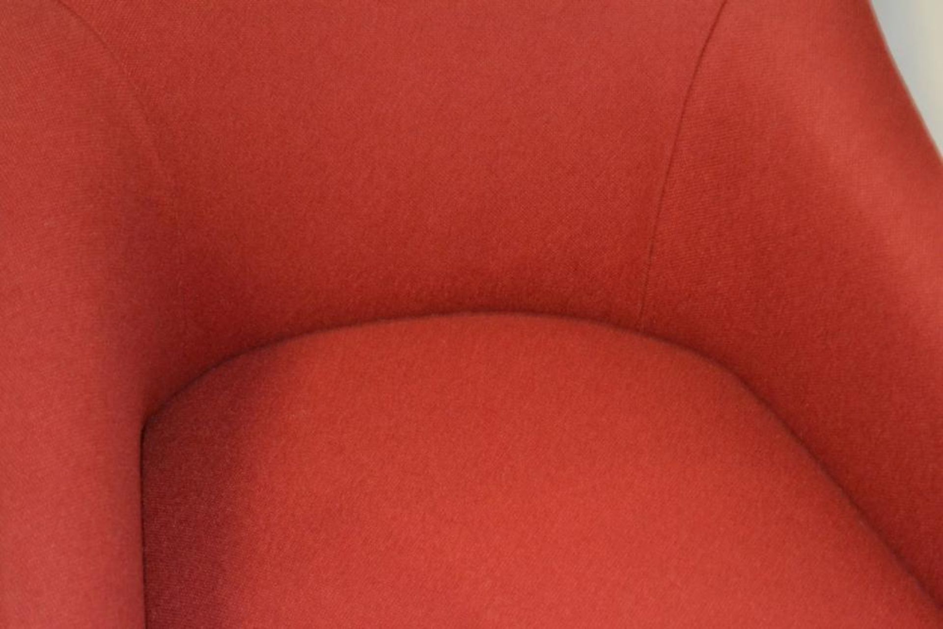 1 x B&B ITALIA Maxalto "Agathos" Armchair In Bright Red With Black Legs - Designed By Antonio Citter - Image 5 of 7