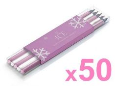 50 x ICE London Christmas Pencil Sets - Colour: PINK - Made With SWAROVSKI® ELEMENTS - Each Set Cont