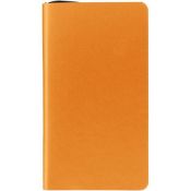 20 x ICE LONDON "Slim" Faux Leather Covered Notebooks In Bright Orange - Dimensions To Follow -