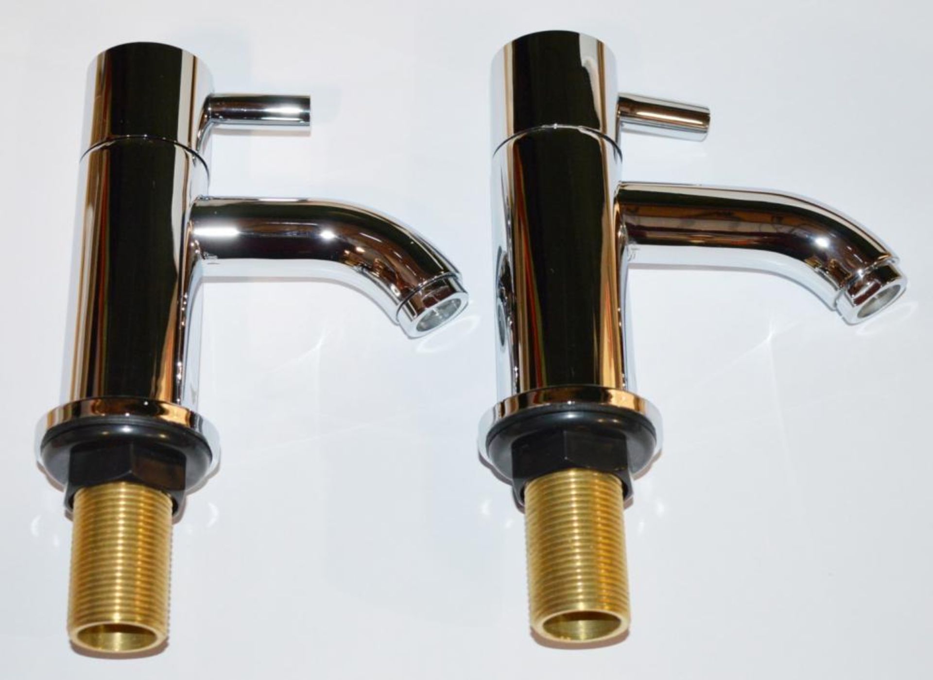 1 x Vogue Series 5 Bath Taps in Chrome - Modern Bath Mixer Tap in Bright Chrome - High Quality Brass