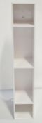 1 x LIGNE ROSET "BOOK&LOOK" Bookcase Element In A Satin White Finish - Dimensions: W105 x H18.5 x D2