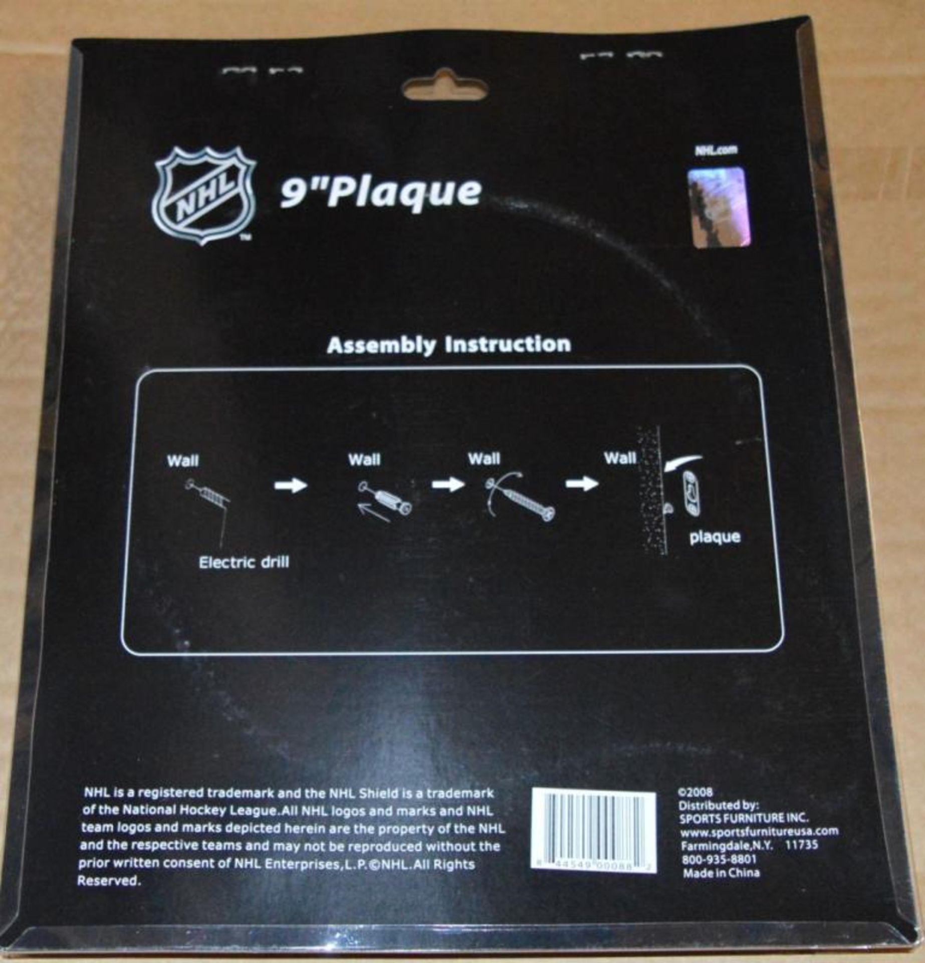 12 x 9"NHL Hockey New Jersey Devils Plaques - New/Boxed - CL185 - Ref: DRT0754 - Location: Stoke-on - Image 3 of 9