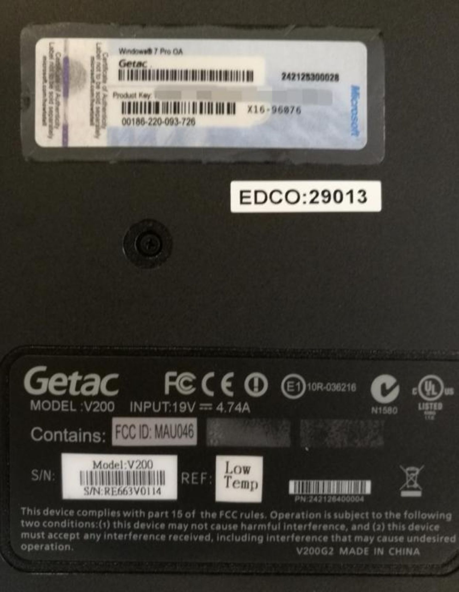 1 x Getac V200 Rugged Laptop Computer - Rugged Laptop That Transforms into a Tablet PC - Features an - Image 3 of 9