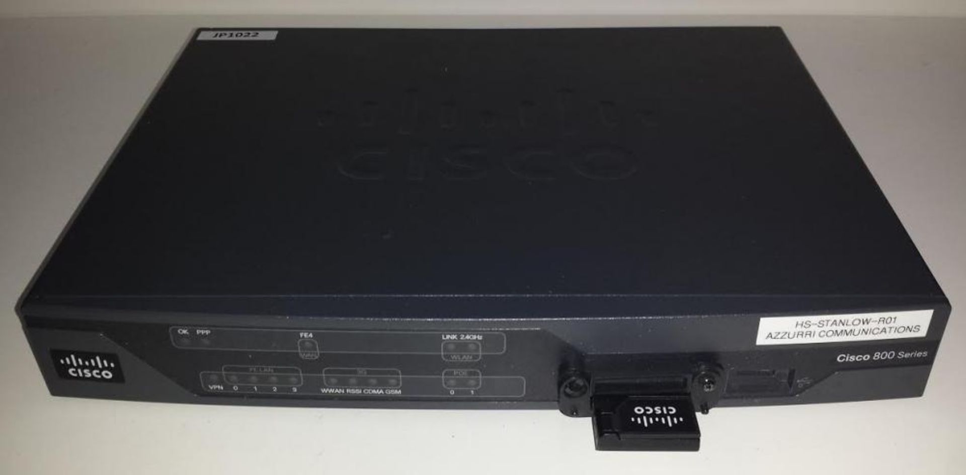 1 x Cisco 881G-K9 Integrated Service Router With PCEX-3G-HSPA-G Module - CL400 - Ref JP1022 - Locati - Image 2 of 5