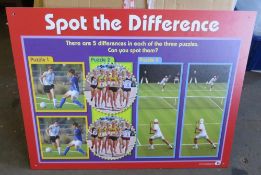 6 x TTS Spot the Difference Signboards - 79.5 x 59.5cm - New/Boxed - CL185 - Ref: DRT0691 - Location