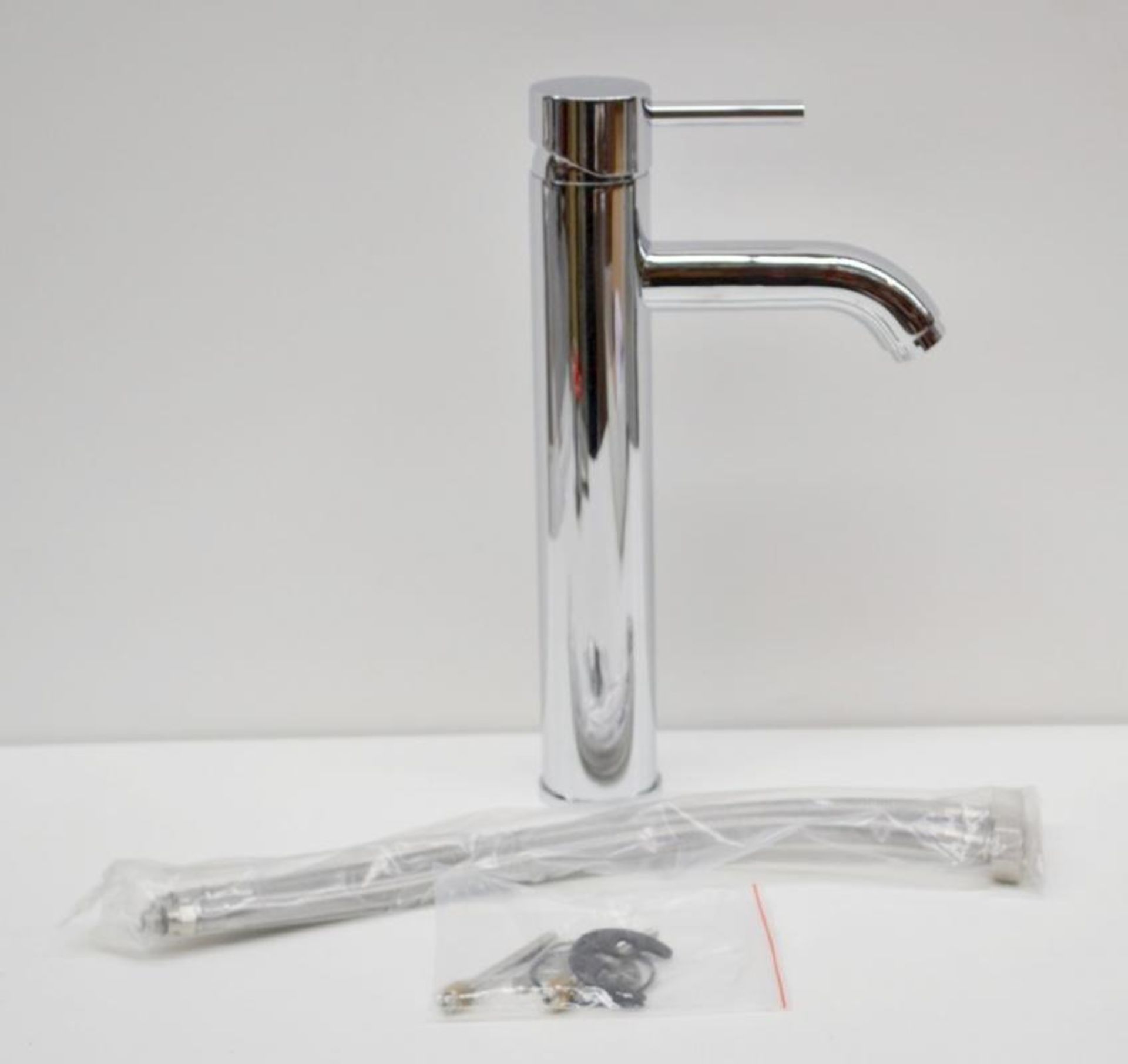 1 xPhaze High Rise Mixer  (TAP10A) - Designed To Complement Counter Top Basins - Ref: MTN006 - CL190 - Image 4 of 8