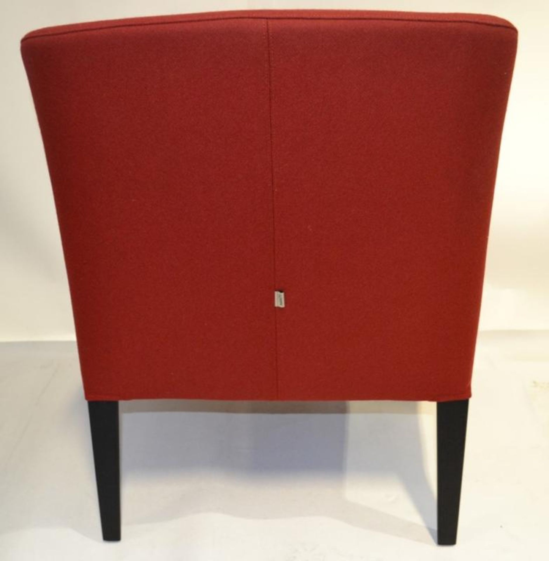 1 x B&B ITALIA Maxalto "Agathos" Armchair In Bright Red With Black Legs - Designed By Antonio Citter - Image 6 of 7