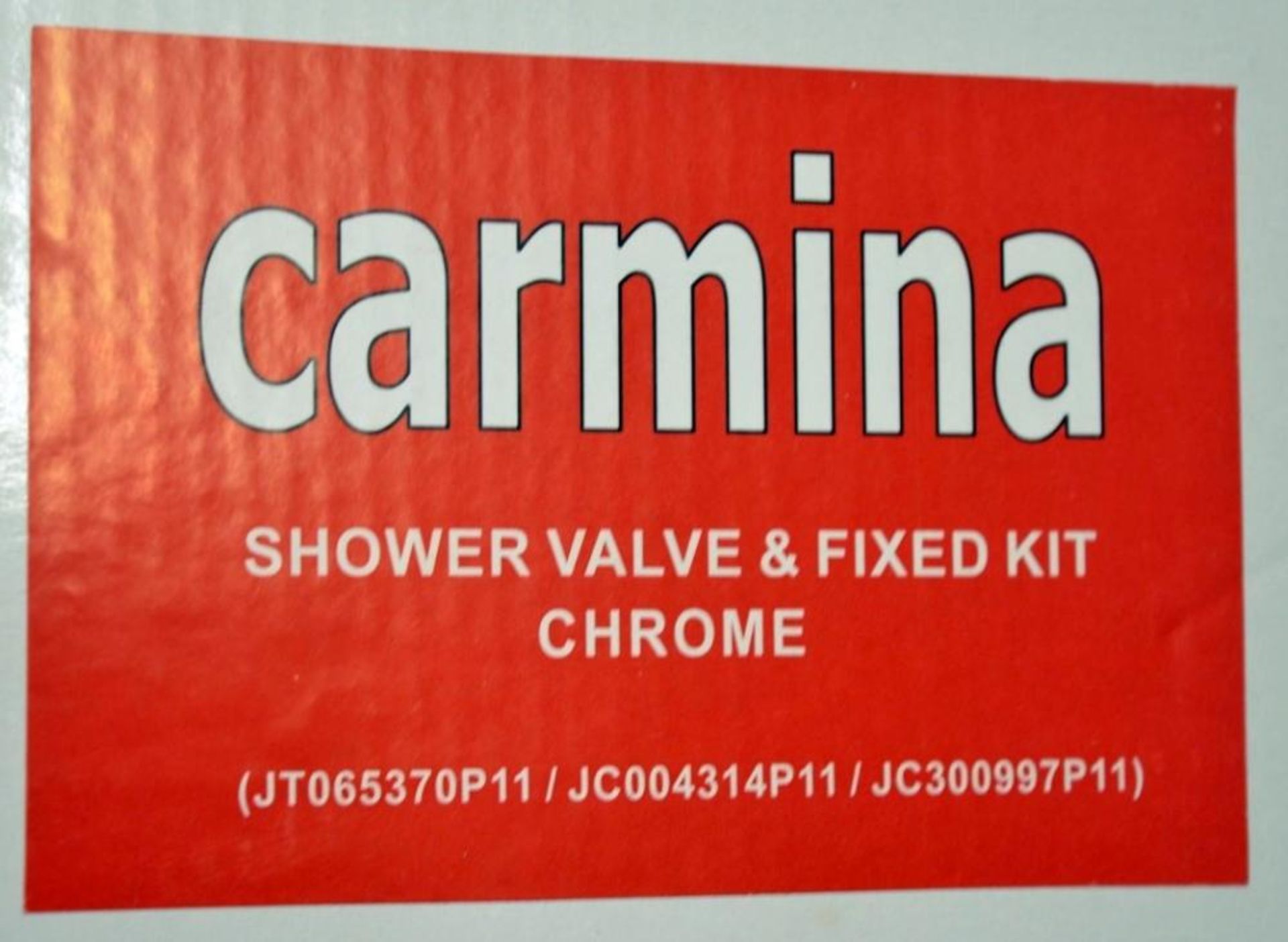 1 x Carmina Shower Valve Kit - Contains Chrome Shower Head, Fixed Arm and Manual Control - Brass Con - Image 10 of 13