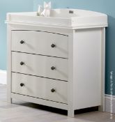 1 x Silver Cross Ashby-Style Combination Changer And Dresser - Nursery Furniture - 88x52x97.5cm -