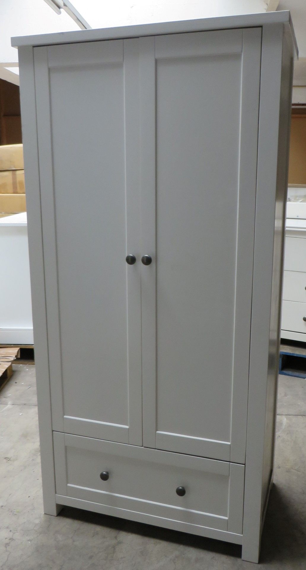 1 x Silver Cross New Nostalgia Full Size Wardrobe In White - Nursery Furniture - H180 x W90 x - Image 17 of 17