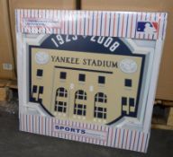 6 x 18" Commemorative Yankee Stadium Baseball MLB Plaques - New/Boxed - CL185 - Ref: DRT0749 - Locat