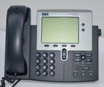 10 x Cisco CP-7940G IP Phone VOIP Telephone LCD Display Phones - Removed From a Working Office Envir