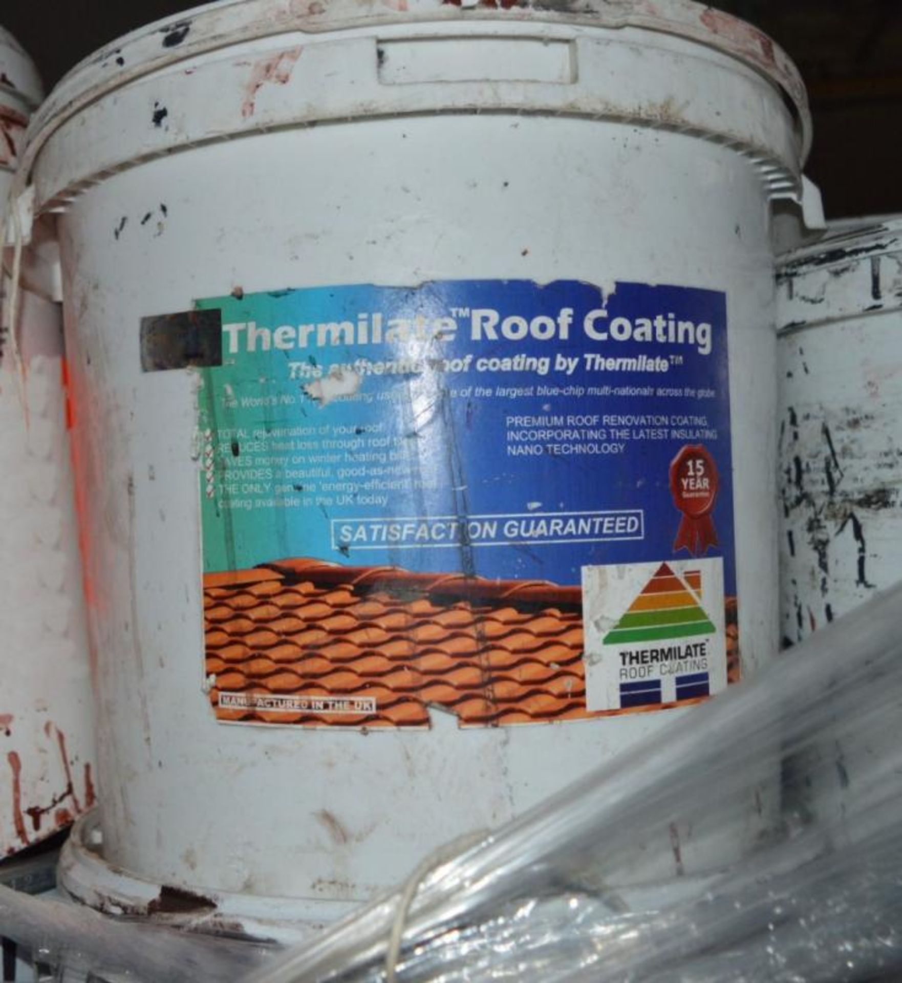 Approx. 36 x 20 Litre Assorted Tins of Paint inc. Roof & Tile, Thermilate + More - Ref: DRT0234 - - Image 2 of 3