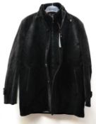 1 x Mens Winter Coat With A Faux Pelf Lining - Features both button and zip fastening. New With Tags