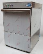 1 x Classeq Eco1 Commercial Glasswasher - Compact Size H64 x W41 x D54 cms - Stainless Steel