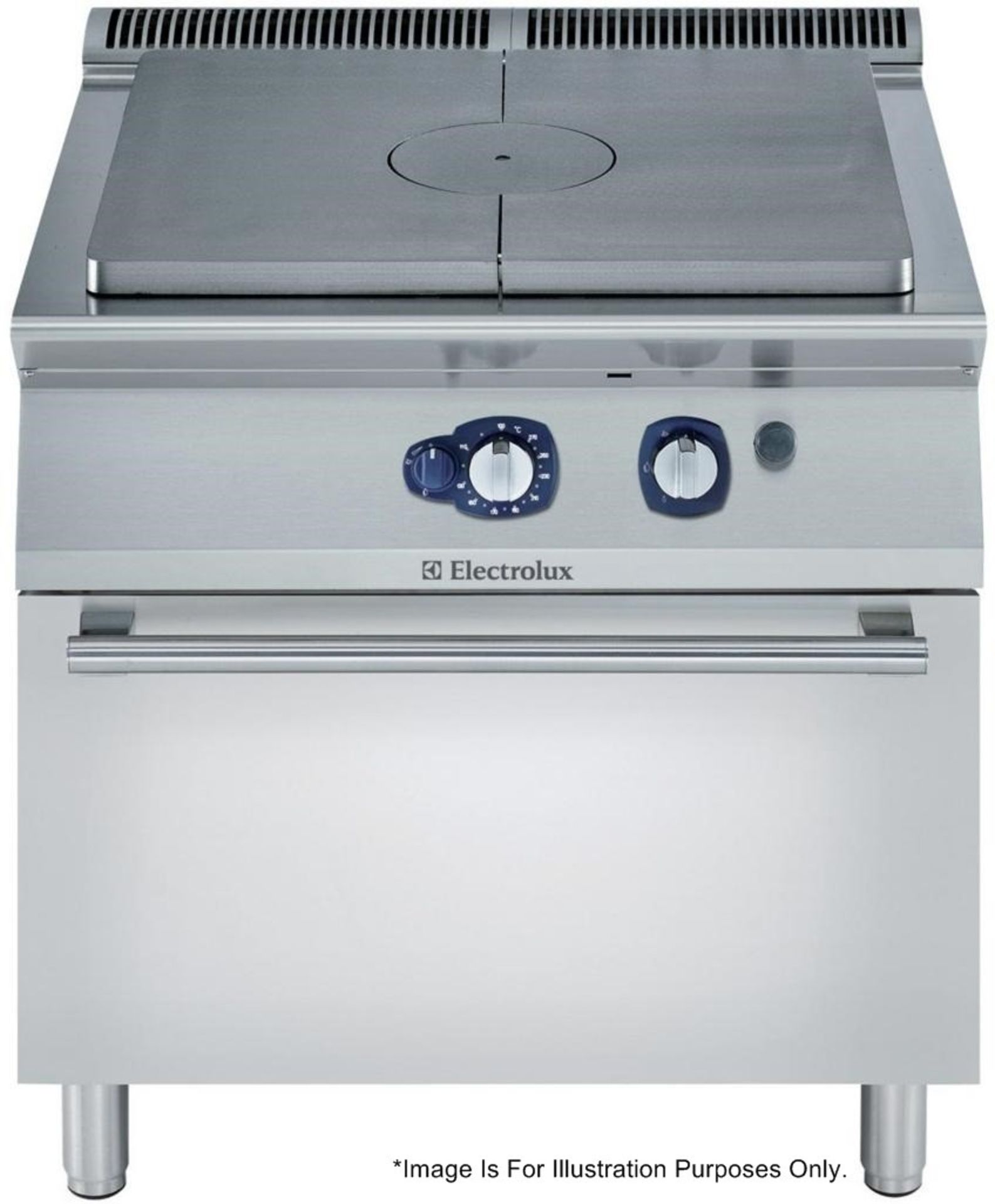 1 x Electrolux Commercial Stainless Steel Solid Top Oven With a Durable Cast-iron Cooking - Image 2 of 11