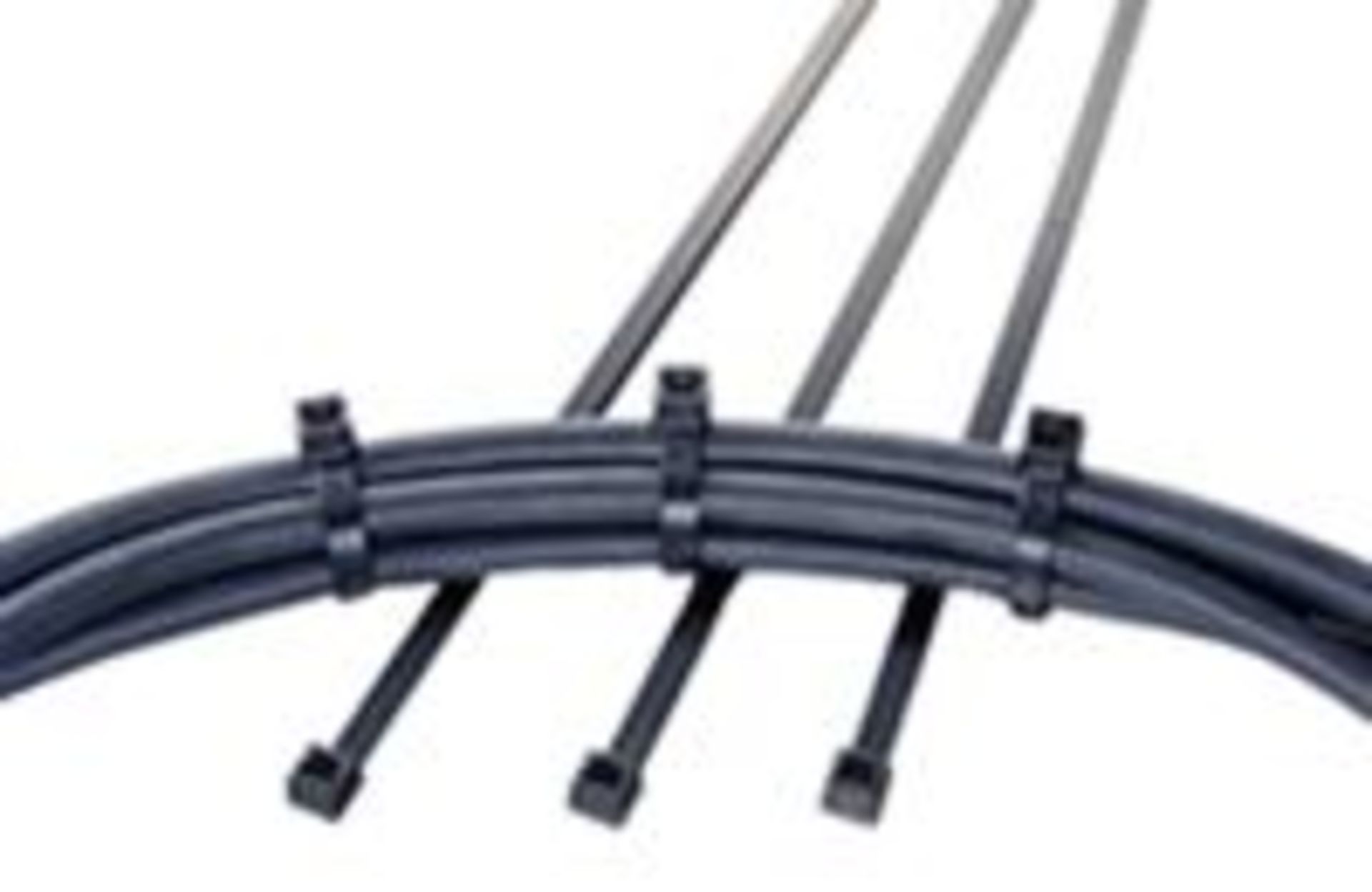 1,000 x Hellermann Tyton Black Nylon Non Releasable Cable Ties - 270mm x 4.6mm - LK Series - CL011 - - Image 2 of 4