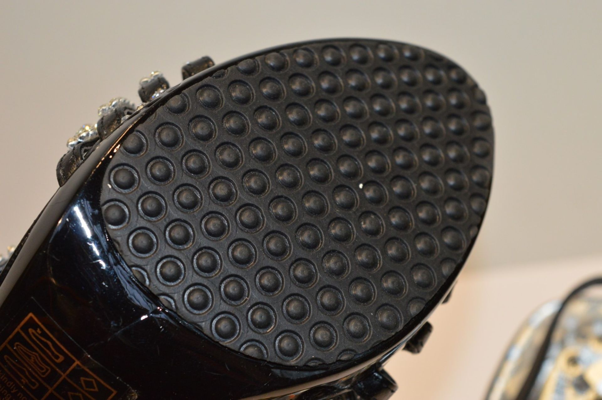 1 x Pair of Gemz London Ladies High Heel Diamante Evening Shoes - Size 7 - Unused Stock - CL214 - - Image 9 of 11