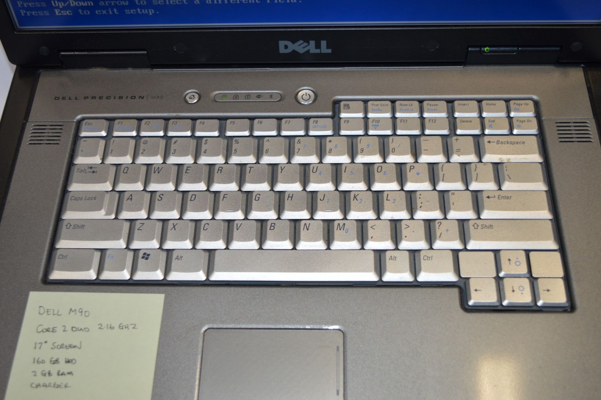 1 x Dell M90 17 Inch Laptop Computer - Features an Intel Core 2 Duo 2.16ghz Processor, 160gb Hard - Image 5 of 12