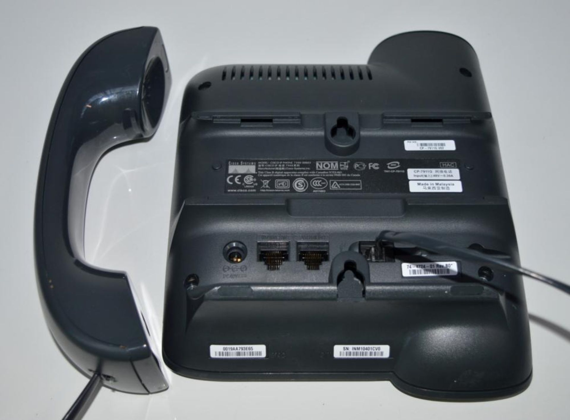 4 x Cisco CP-7911G Unified IP SIP Phones - Removed From a Working Office Environment in Good - Image 2 of 8