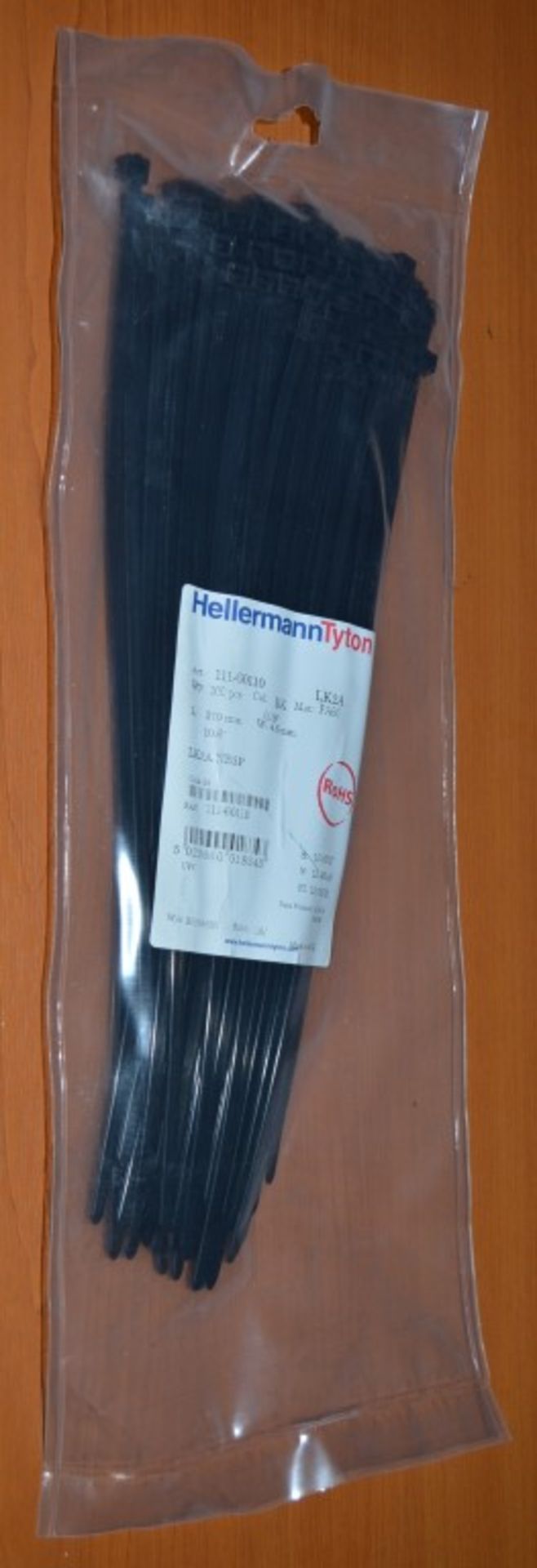 1,000 x Hellermann Tyton Black Nylon Non Releasable Cable Ties - 270mm x 4.6mm - LK Series - CL011 - - Image 3 of 4