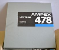 6 x Ampex 478 Tape Reels - CL185 - Ref: DRT0726 - Location: Stoke-on-Trent ST3 Please note: The
