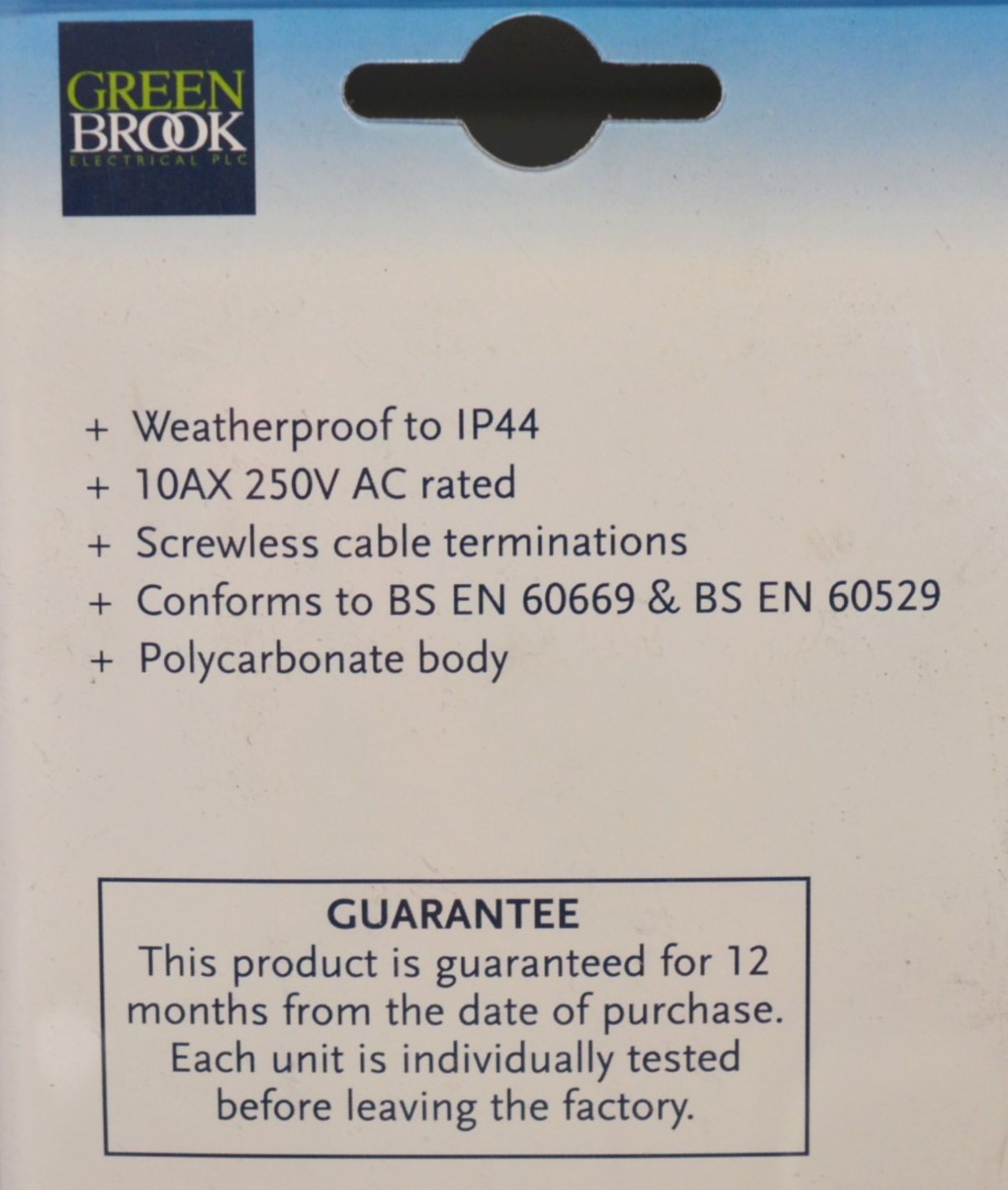 14 x Greenbrook Weatherproof Outdoor Single Switches - Suitable For Sheds etc - Brand New Stock - - Image 4 of 4