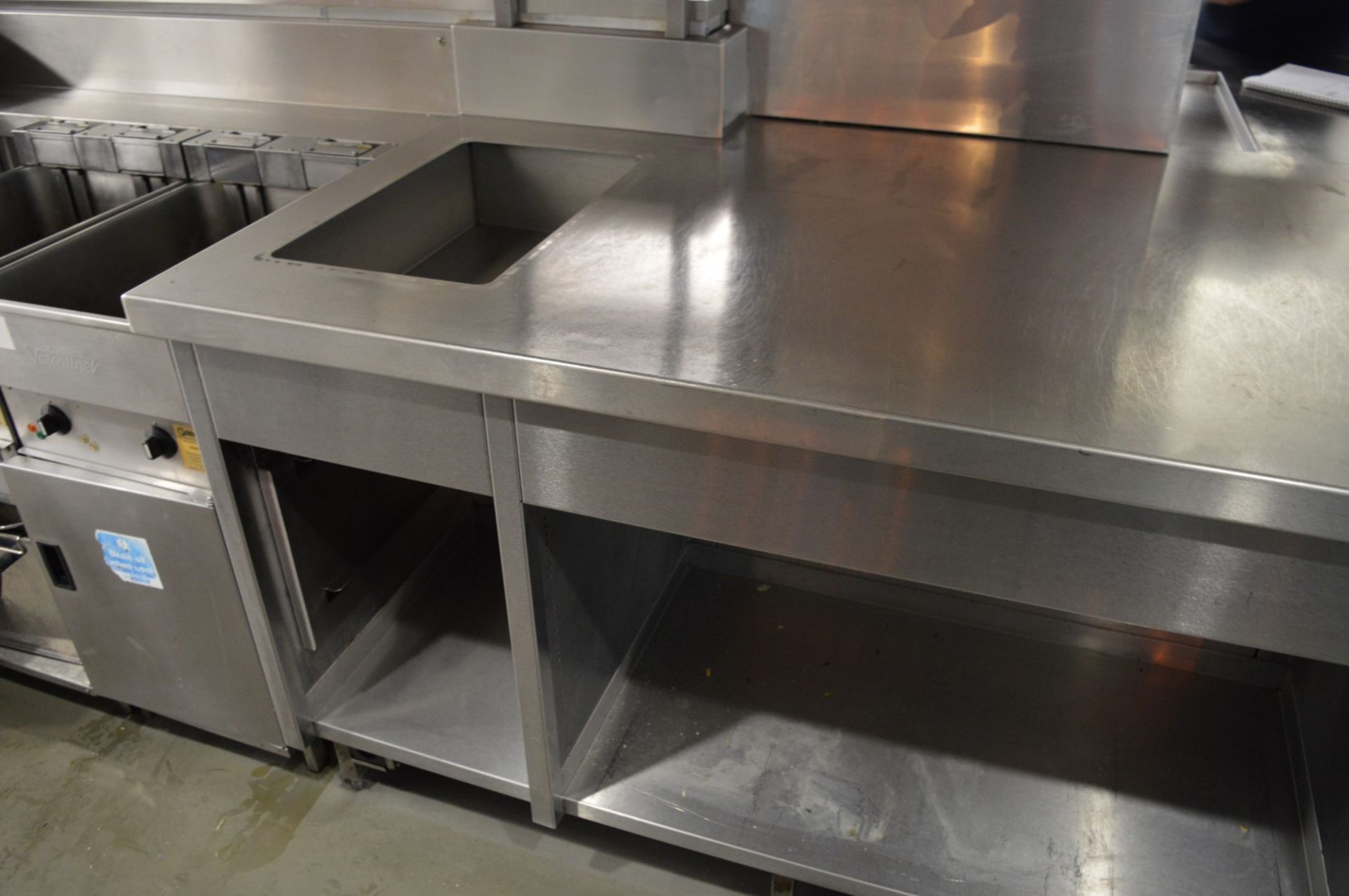 1 x Stainless Steel Centre Kitchen Island - CL245 - Location: London EC4M COLLECTIONS: Buyers will - Image 13 of 24