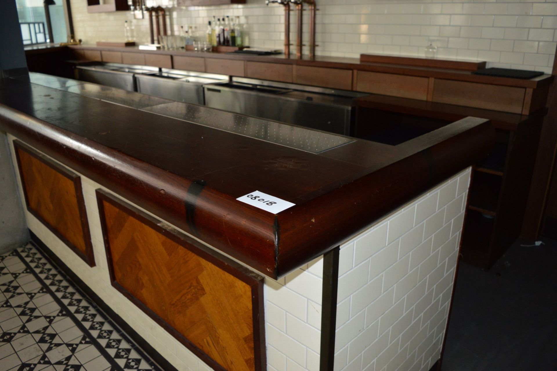 1 x Large Pub / Restuarant Bar With Tiled Front and Framed Parquet Flooring Design - Also Includes - Image 11 of 25