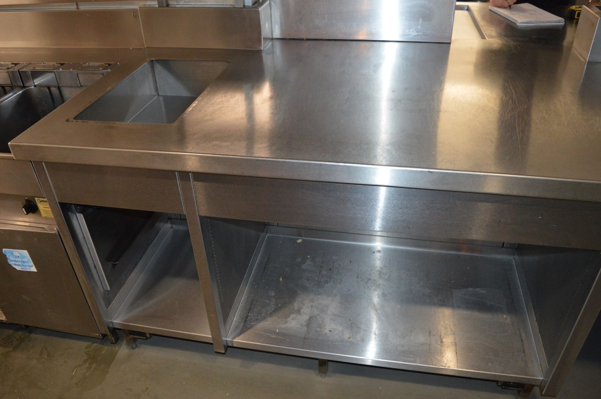 1 x Stainless Steel Centre Kitchen Island - CL245 - Location: London EC4M COLLECTIONS: Buyers will - Image 9 of 24