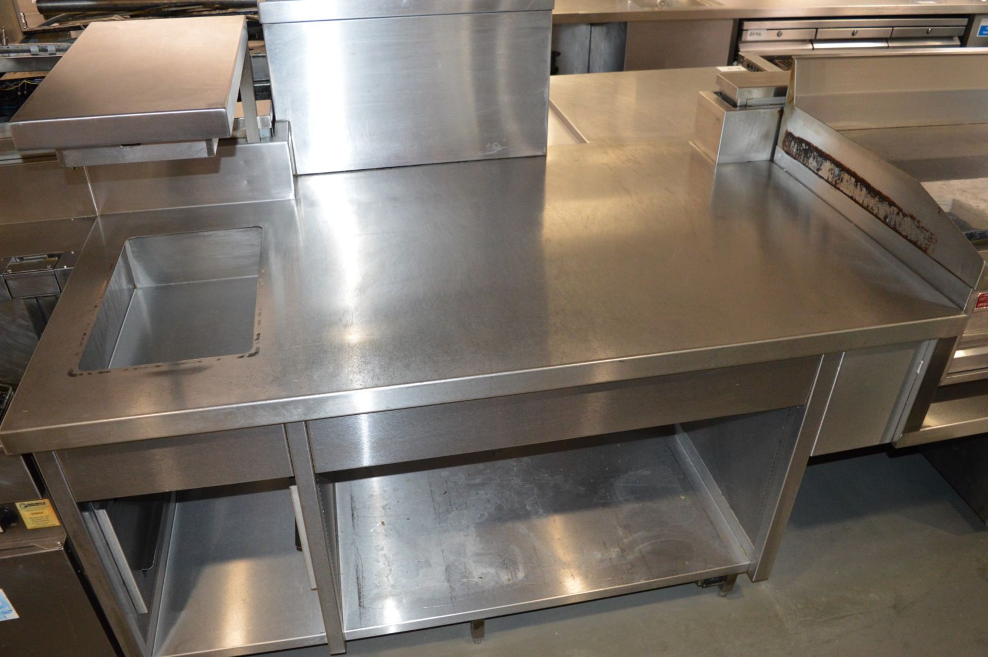 1 x Stainless Steel Centre Kitchen Island - CL245 - Location: London EC4M COLLECTIONS: Buyers will - Image 19 of 24