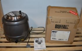 1 x Buffalo Graphite Grey 10 Litre Soup Kettle - 10 Litre - Boxed With instructions - CL245 - Ref