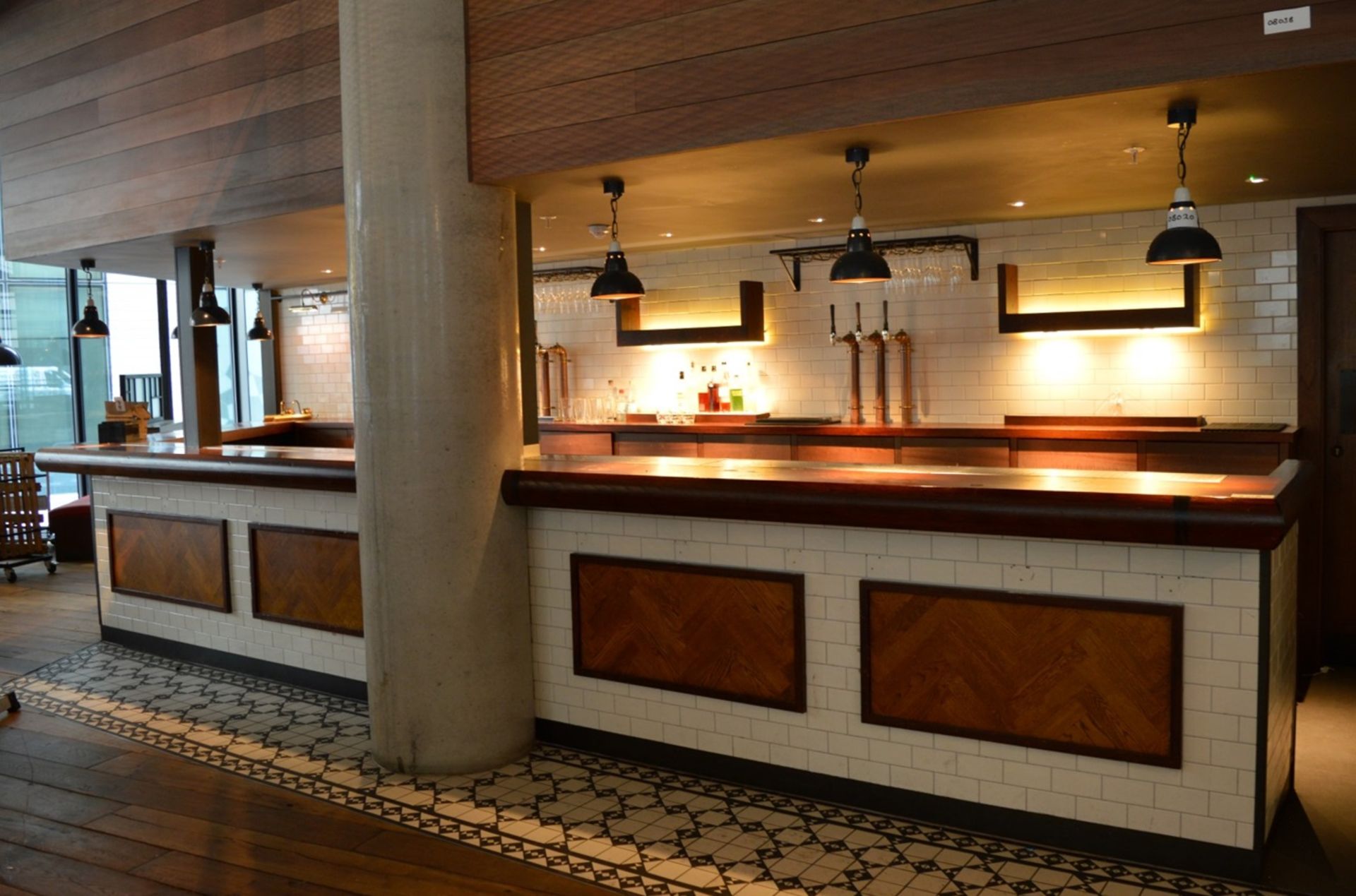 1 x Large Pub / Restuarant Bar With Tiled Front and Framed Parquet Flooring Design - Also Includes - Image 20 of 25
