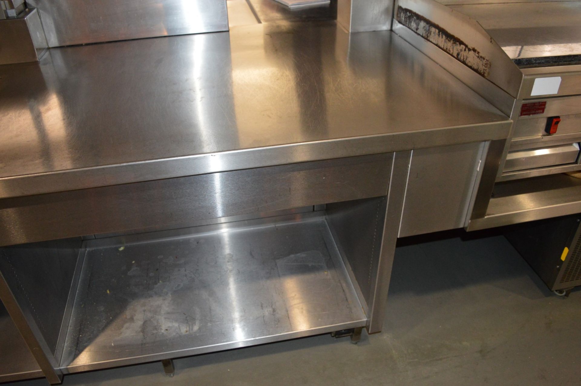 1 x Stainless Steel Centre Kitchen Island - CL245 - Location: London EC4M COLLECTIONS: Buyers will - Image 10 of 24