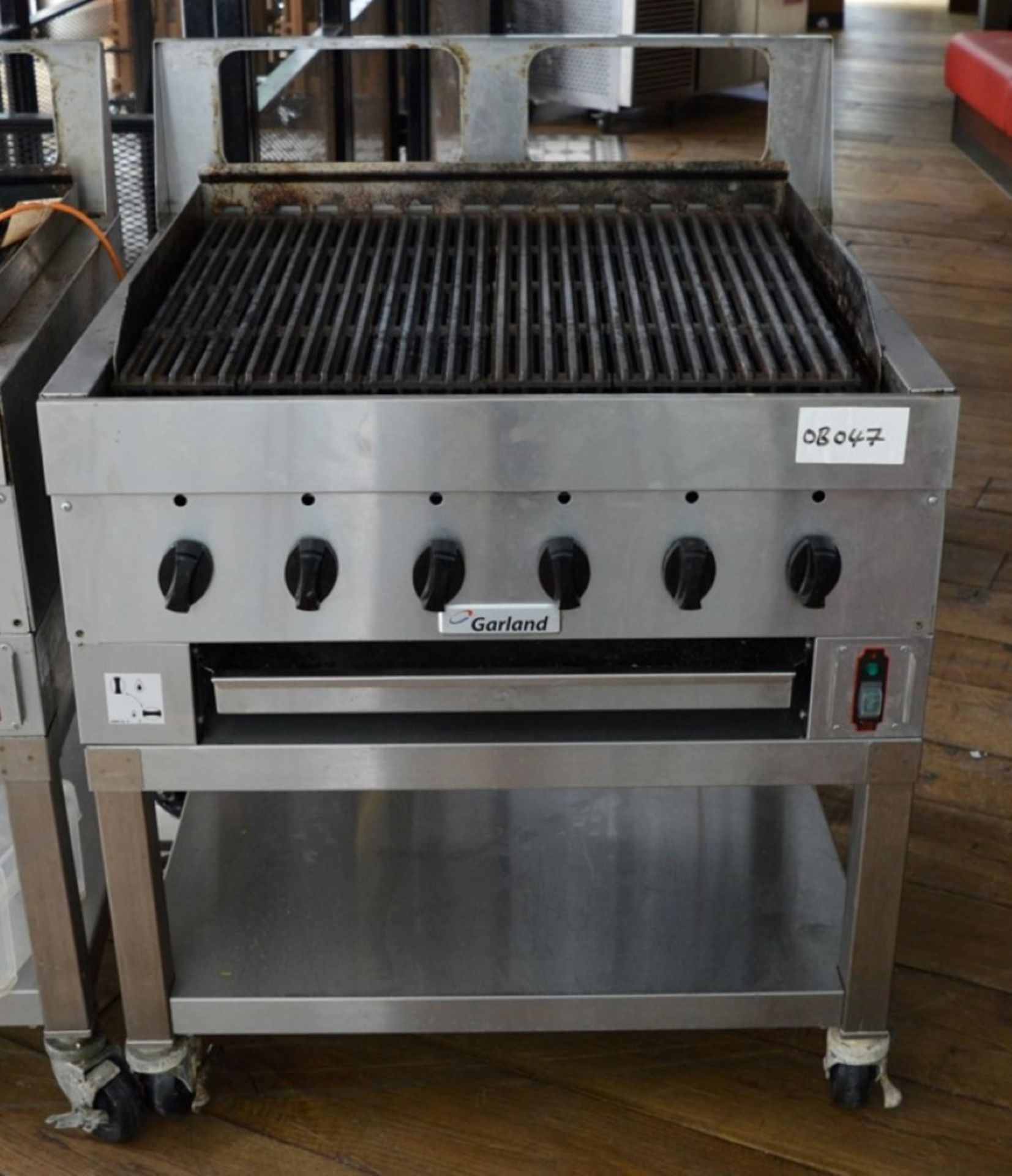 1 x Garland Griddle With Stand - H91 x W85 x D75cms - Stainless Steel - CL245 - Dual Fuel Gas and