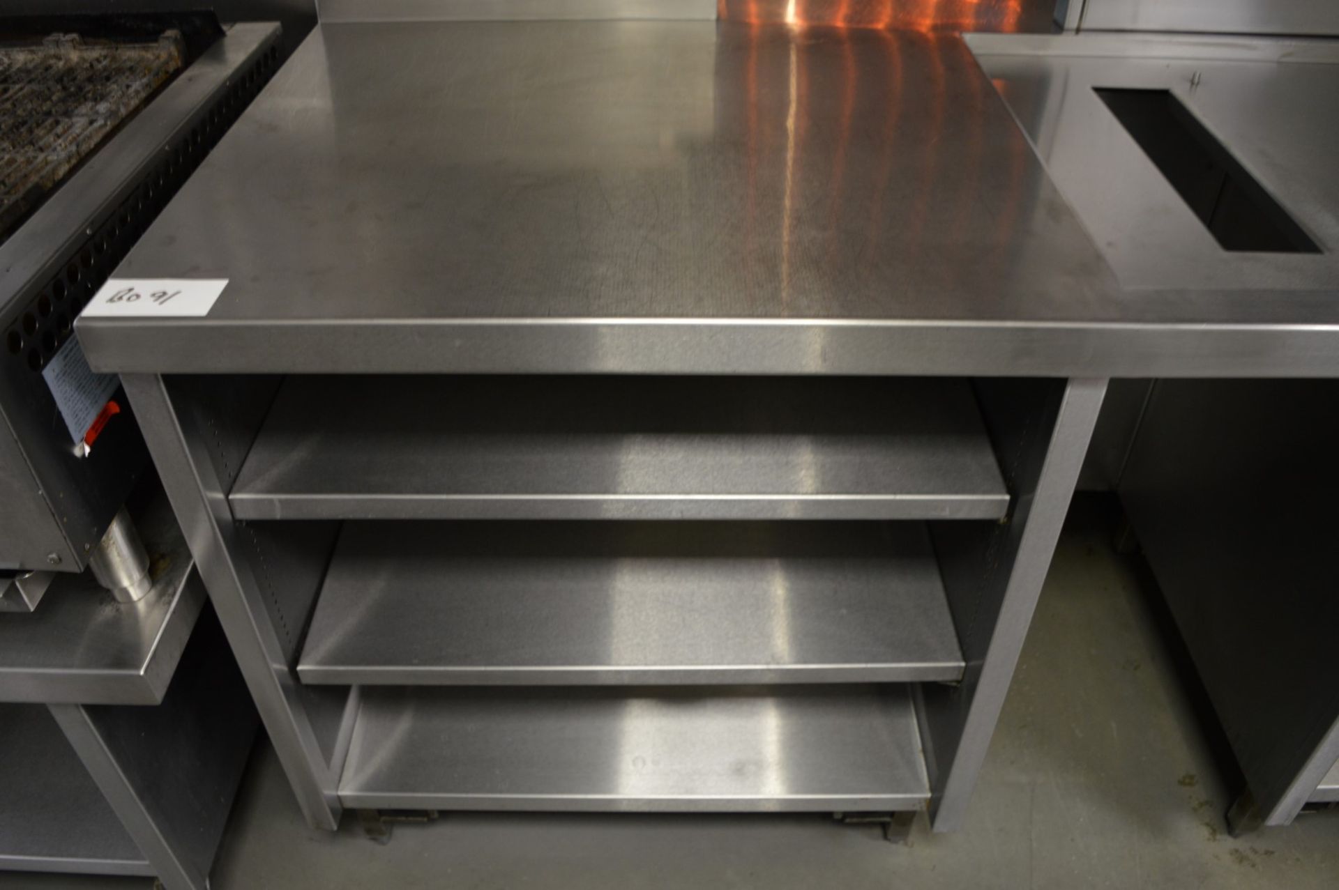 1 x Stainless Steel Centre Kitchen Island - CL245 - Location: London EC4M COLLECTIONS: Buyers will - Image 6 of 24