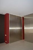 2 x Bespoke Internal Doors With Stainless Steel Finish - Pair of - Large Size - Ideal For Interior