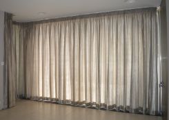 1 x Set of Curtains With Electric Motor - Ref 72 - Approx Length 800cm x Drop 307 cms - CL230 -