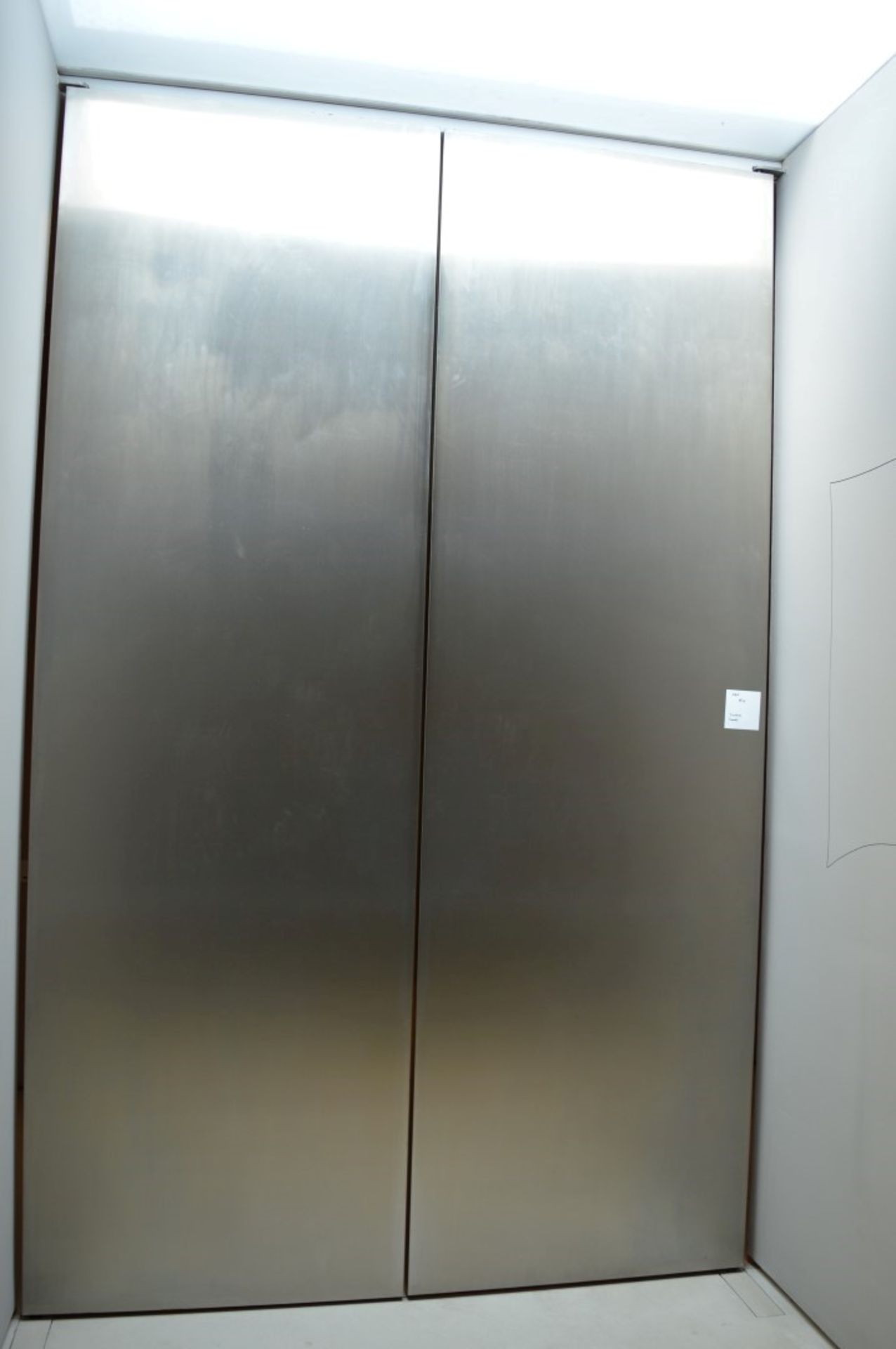 2 x Bespoke Internal Doors With Stainless Steel Finish - Pair of - Large Size - Ideal For Interior - Image 7 of 10